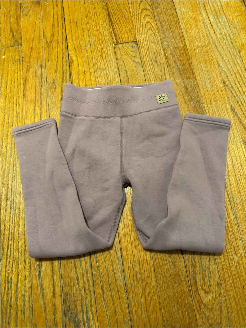 Kids Cozy Stretch Leggings in Mauve